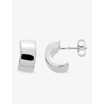 Boucles D'oreilles  Créoles  Or Jaune+Rh