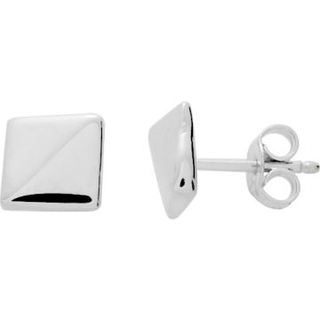 Boucles D'oreilles  Clou  Or Jaune+Rh