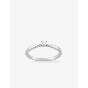 Bague Diamant 0.10 Or Blanc
