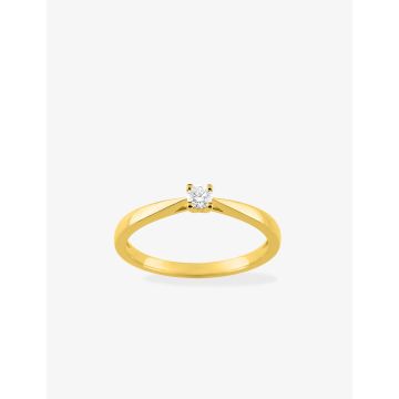 Bague Diamant 0.10 Or Jaune