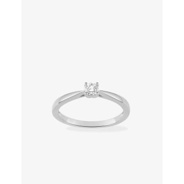 Bague Diamant 0.15 Or Blanc
