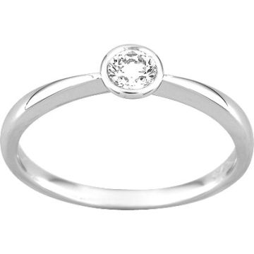 Bague Diamant 0.20ct Gh-Si Or Blanc