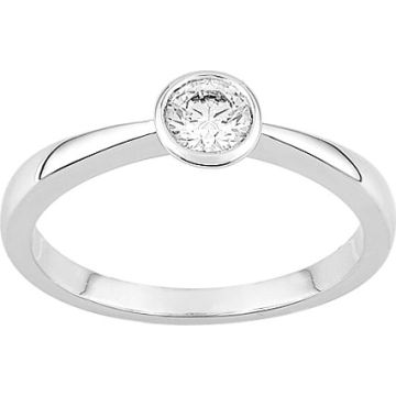 Bague Diamant 0.30ct Gh-Si Or Blanc