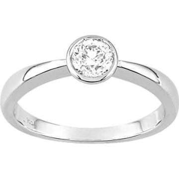 Bague Diamant 0.40ct Gh-Si Or Blanc