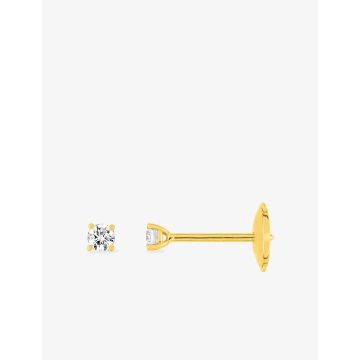 Boucles D'oreilles  Clou Diamant 0.15 Or Jaune