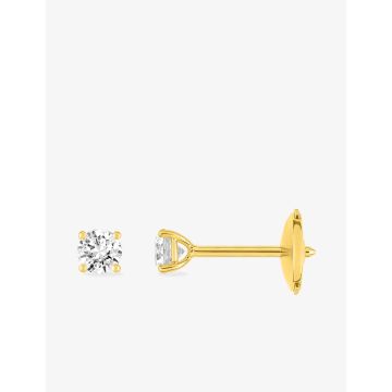 Boucles D'oreilles  Clou Soli. 0.5ct Or Jaune