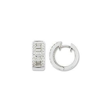 Boucles D'oreilles Multi Diamant Gris 1,10ct