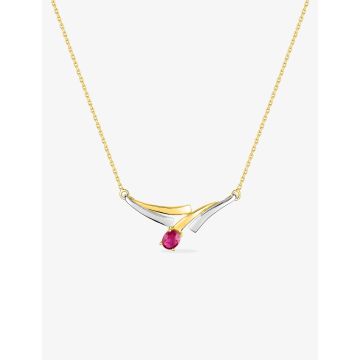 Collier Rubis Or750 J+Rh