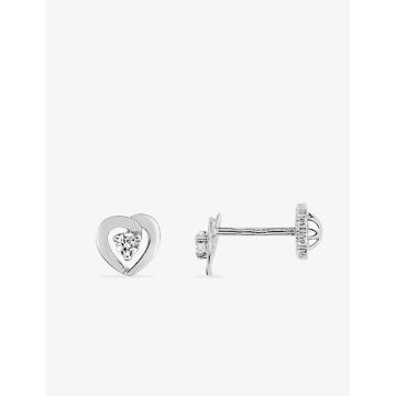 Boucles D'oreilles  Clous Vis Oxyde Or Gris or 750