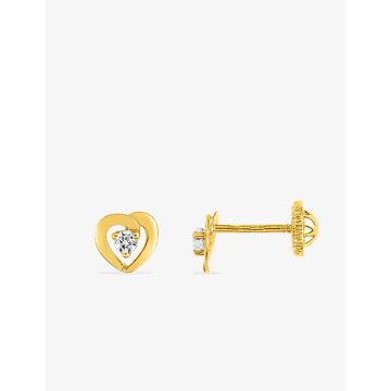 Boucles D'oreilles Puces Or Oxyde De Zirconium