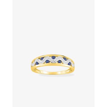 Bague Or Saphir