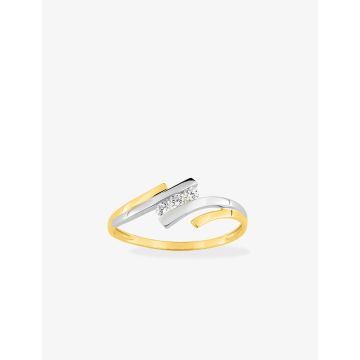 Bague Or Oxyde De Zirconium