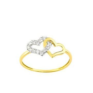Bague Or Oxyde De Zirconium