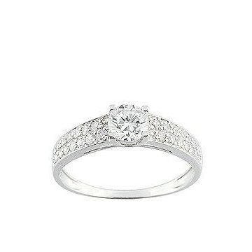 Bague Or Oxyde De Zirconium