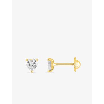 Boucles D'oreilles  Puces Vis Oxyde 0.9 Or Jaune or 750