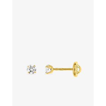 Boucles D'oreilles Puces Or Oxyde De Zirconium