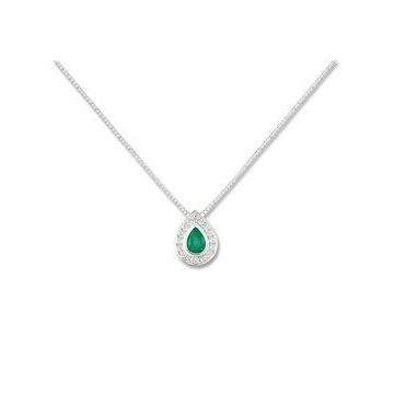 Collier Em+Diamant 0,008 Gris Or750