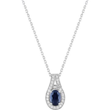 Collier Sa0.56+ Diamant 0.13 Or Blanc