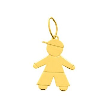 Pendentif Garçon Or Jaune