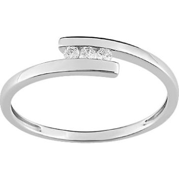 Bague Diamant 0.06 Or Blanc