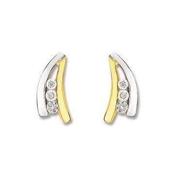 Boucles D'oreille Puces Or Diamant