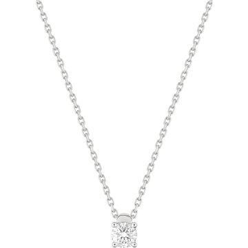 Collier Diamant 0.20ct Or Blanc