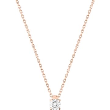Collier Diamant 0.20ct Gh-P1p2 Or Rose