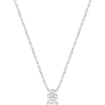 Collier Diamant 0.25 Or Blanc