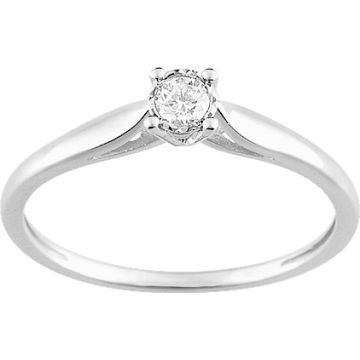 Bague Diamant 0.08 Or Blanc