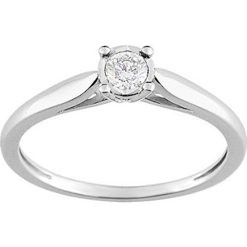 Bague Diamant 0.14 Or Blanc