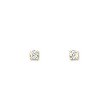 Boucles D'oreilles Clous Diamant 0,03 J.+G. Or750