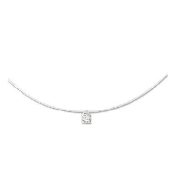 Collier Diamant 0,04 Gris Or750