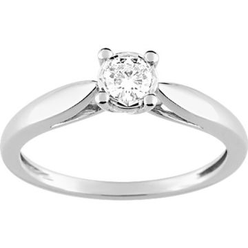 Bague Diamant 0.18 Or Blanc