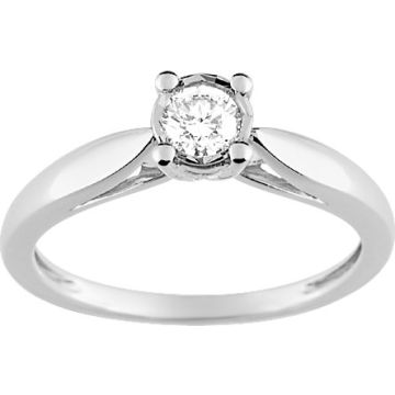 Bague Diamant 0.23 Or Blanc
