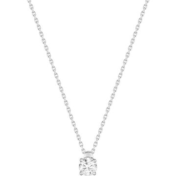 Collier Diamant 0.30 Or Blanc