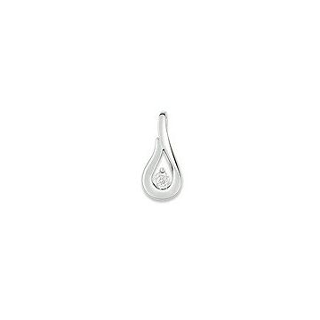 Pendentif Diamant 0,02 Gris Or750