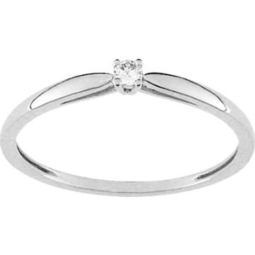 Bague Diamant 0.04 Or Blanc
