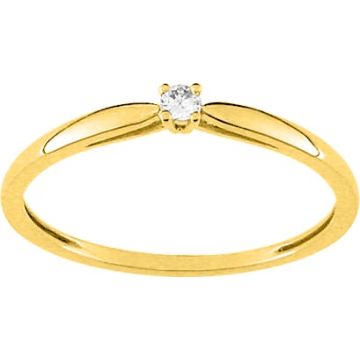 Bague Diamant 0.04 Or Jaune