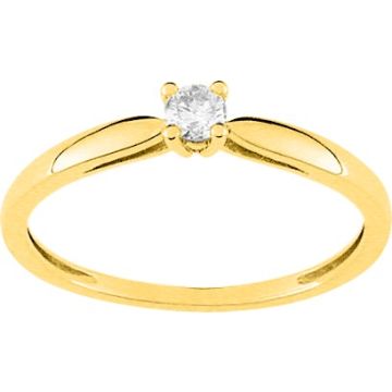 Bague Diamant 0.10 Or Jaune