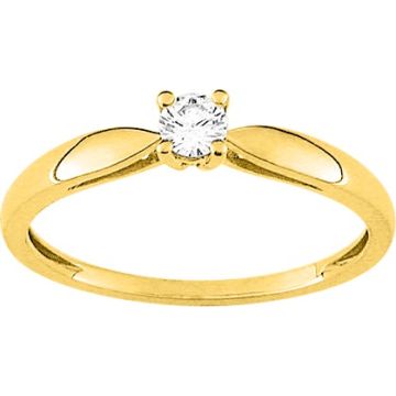 Bague Diamant 0.13 Or Jaune