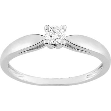 Bague Diamant 0.16 Or Blanc