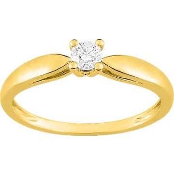 Bague Diamant 0.16 Or Jaune