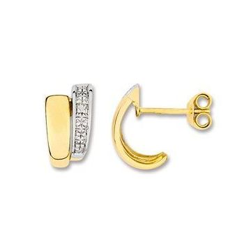 Puces Or 750 Millièmes Diamant