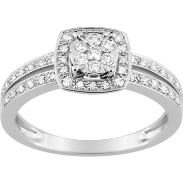 Bague Diamant 0.27 Or Blanc