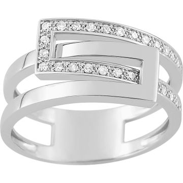 Bague Diamant 0.13 Or Blanc