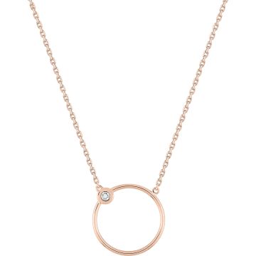 Collier Diamant 0.005ct Bicolore