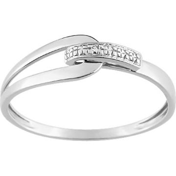 Bague 1 Diamant 0.01 Or Blanc
