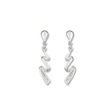 Boucles D'oreilles Pendantes Diamant 0,008 G. Or750