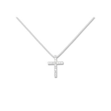 Collier Diamant 0,08 Gris Or750