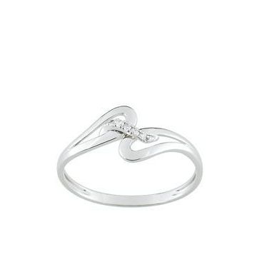 Bague Diamant 0.025 Or Blanc 750